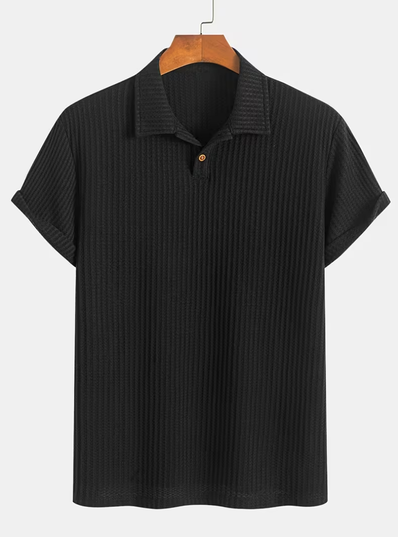 Polo homme texturé