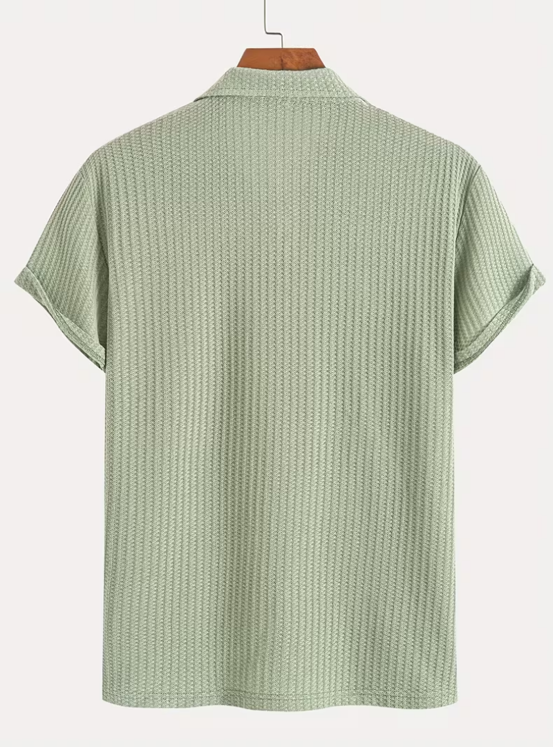 Polo homme texturé