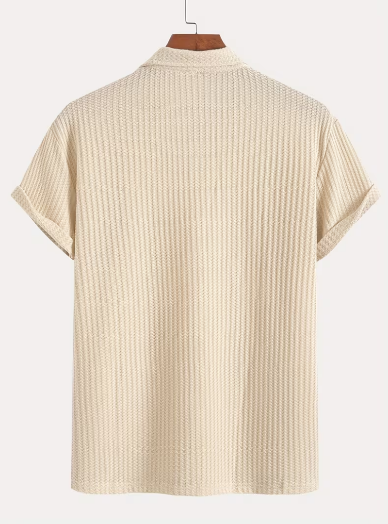 Polo homme texturé