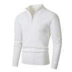 Pull à col montant zippé pour homme