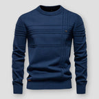 Pull col rond à motifs pour homme
