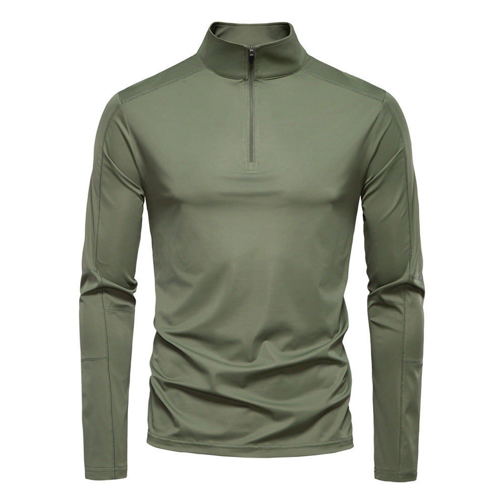 Pull Homme à Col Cheminée Zippé