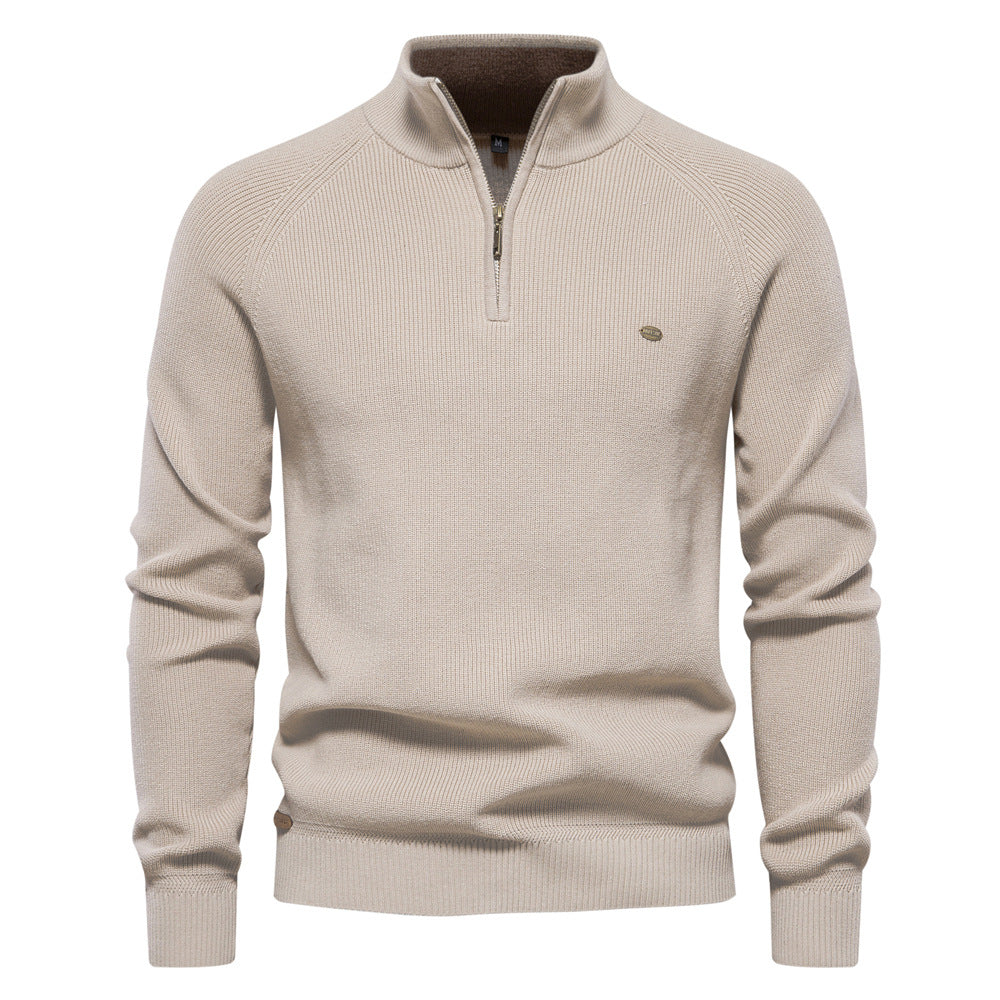 Pull homme à col montant