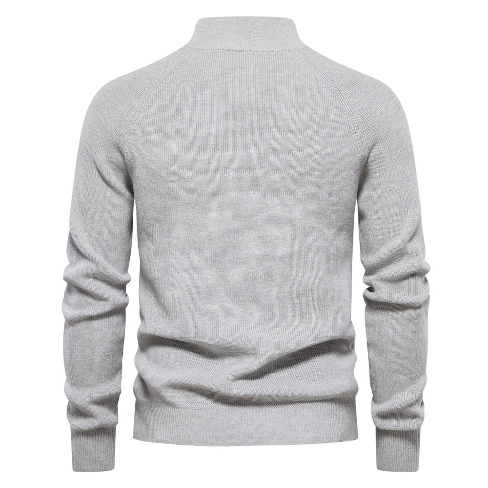 Pull homme à col montant