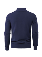 Pull homme à col montant zippé