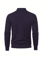 Pull homme à col montant zippé