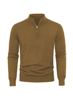 Pull homme à col montant zippé