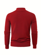 Pull homme à col montant zippé