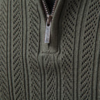Pull Homme à Col Polo Zippé
