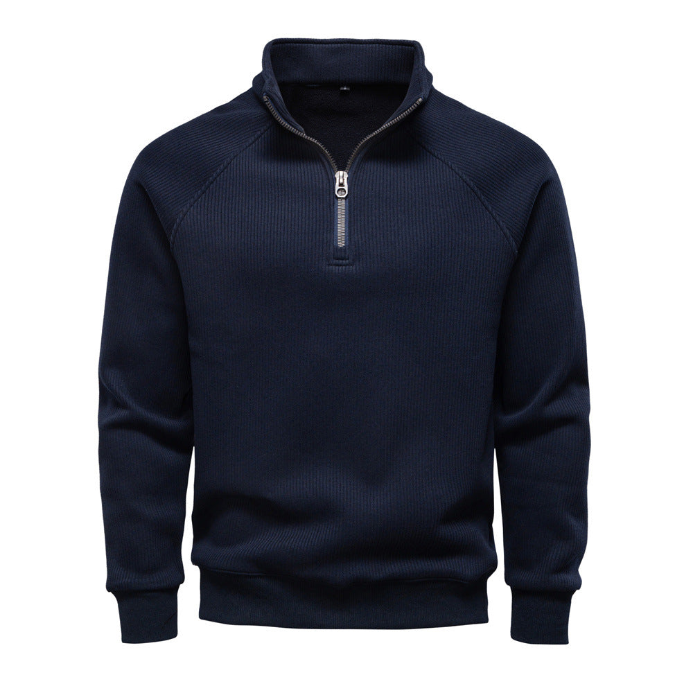 Pull Homme à Fermeture zippée partielle
