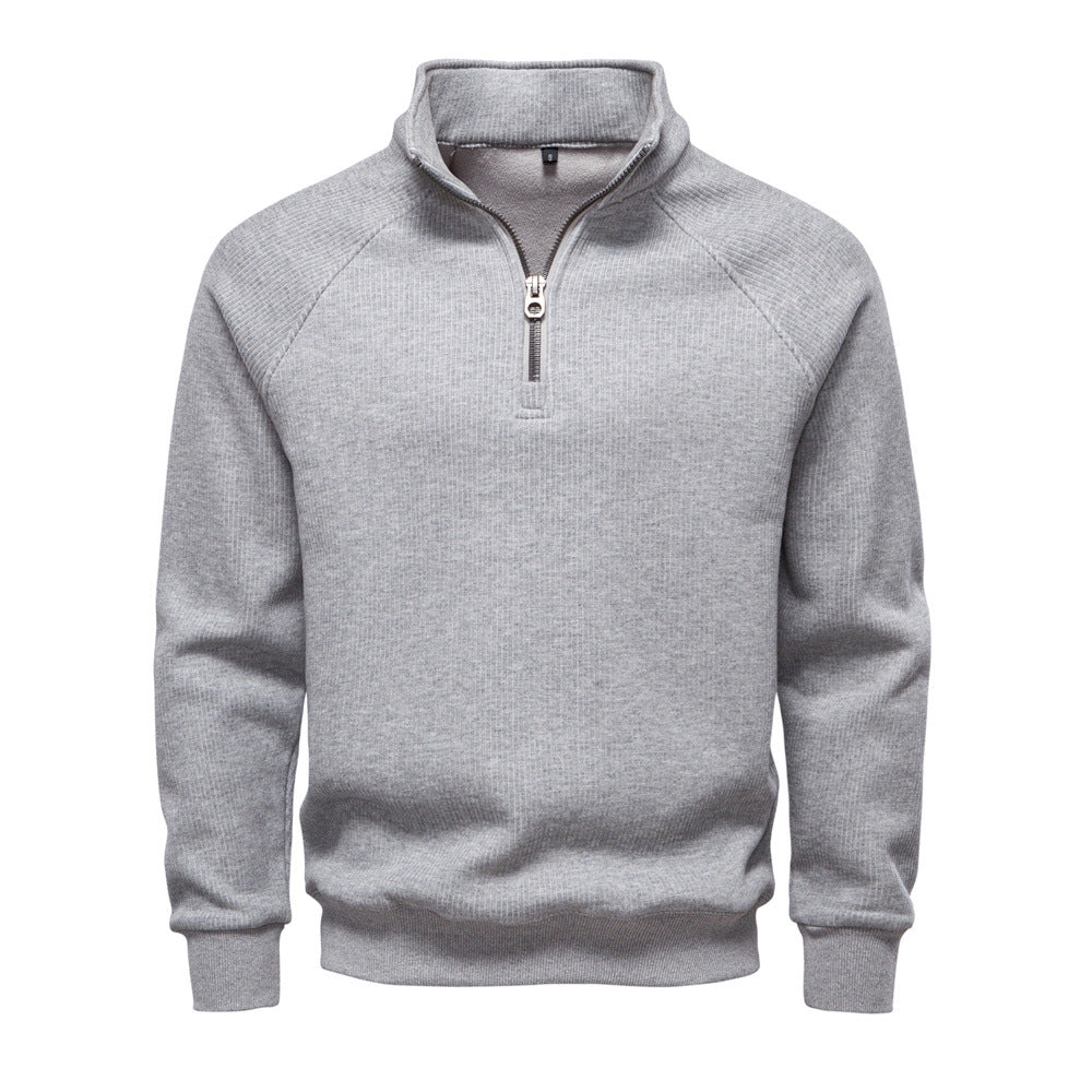 Pull Homme à Fermeture zippée partielle