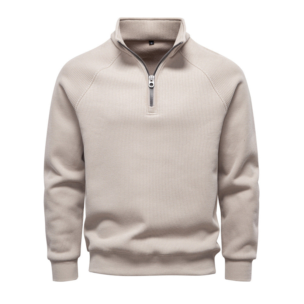 Pull Homme à Fermeture zippée partielle