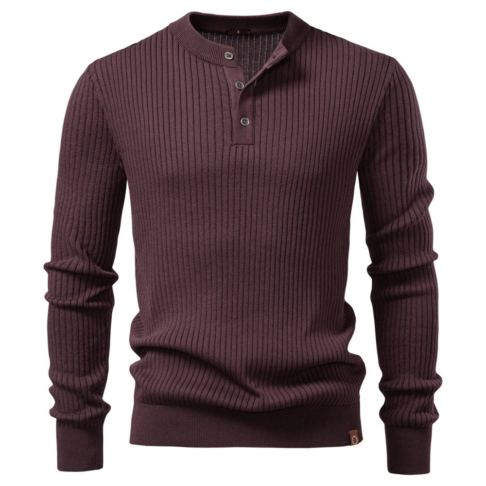 Pull Homme à Motif côtelé vertical
