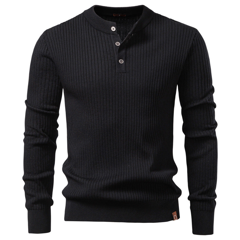 Pull Homme à Motif côtelé vertical