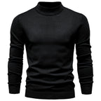 Pull homme ajusté col montant