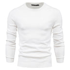 Pull homme ajusté col rond