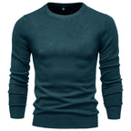 Pull homme ajusté col rond