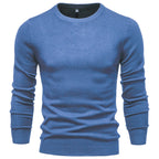 Pull homme ajusté col rond