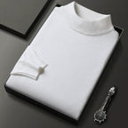 Pull homme col montant classique