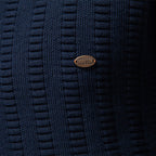 Pull homme col montant texturé