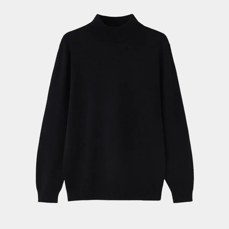 Pull homme col montant