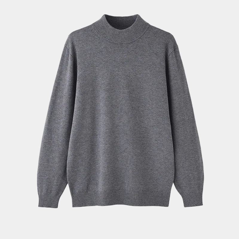 Pull homme col montant