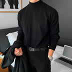 Pull homme col montant