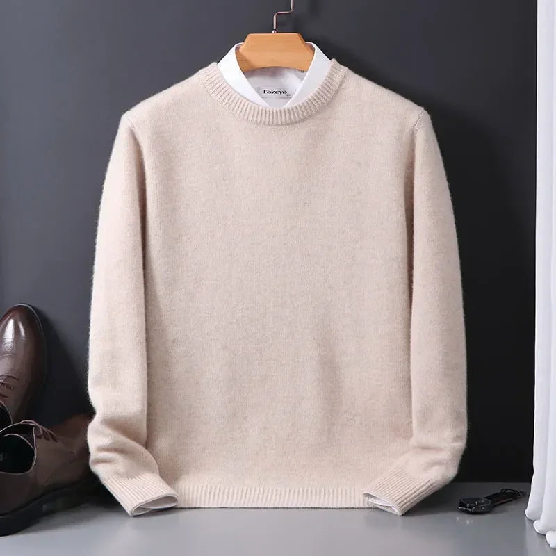 Pull homme col rond classique