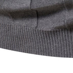 Pull homme col roulé côtelé
