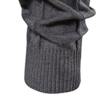 Pull homme col roulé côtelé