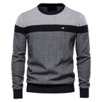 Pull homme colorblock col rond