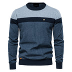Pull homme colorblock col rond
