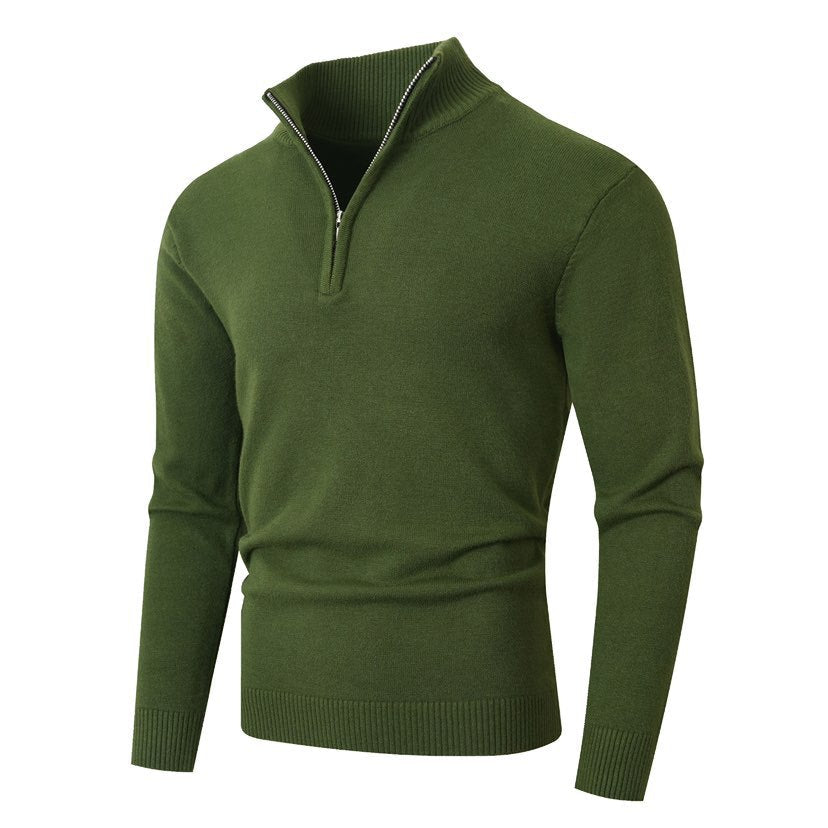 Pull homme zippé