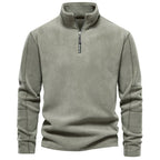 Pull homme demi-zip texturé