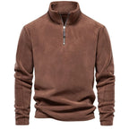 Pull homme demi-zip texturé
