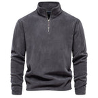 Pull homme demi-zip texturé