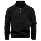 Pull homme demi-zip texturé