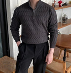 Pull homme demi-zip