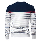 Pull homme marinière rayé