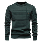 Pull homme texturé à lignes