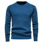Pull homme texturé à col rond