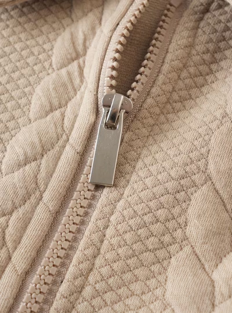 Pull homme torsadé à col zippé