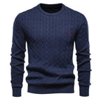 Pull homme torsadé texturé