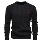 Pull homme torsadé texturé