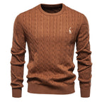 Pull homme torsadé texturé