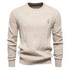 Pull homme torsadé texturé