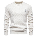Pull homme torsadé texturé