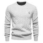 Pull homme torsadé texturé
