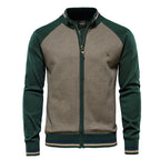 Pull homme zippé bicolore