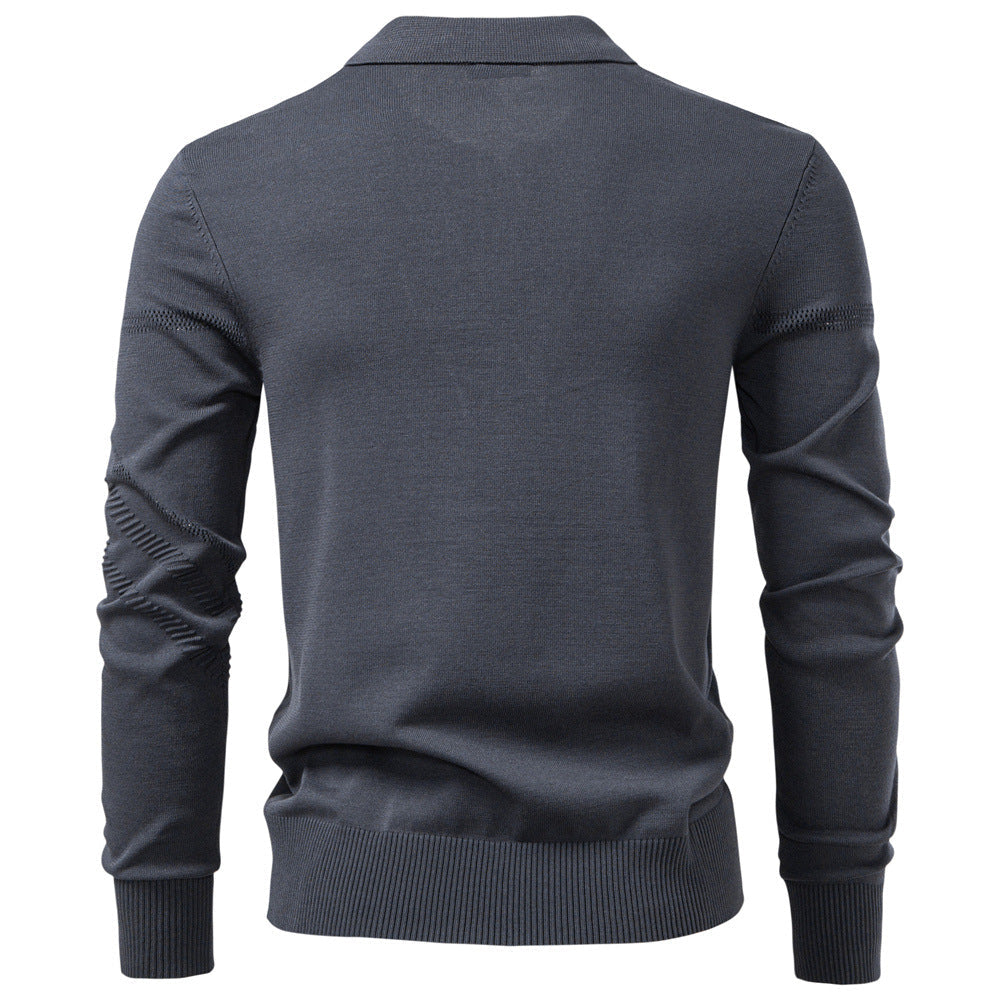 Pull Polo Homme à Col Classique